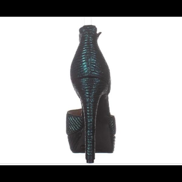 Green metallic heel 10 - Picture 3 of 6